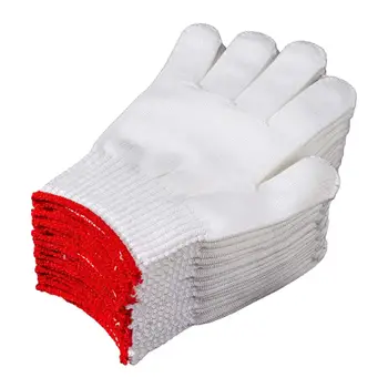 12 пар промышленных рабочих перчаток хлопок полиэстер хлопок перчатки для защиты труда для промышленной покраски барбекю коммунальное строительство