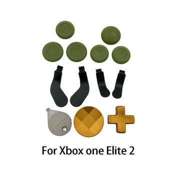 13 шт./комплект Металлические кнопки Для Xbox one elite 2 крышка джойстика беспроводного контроллера Кнопка весла Полный набор кнопок Замена