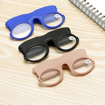 2022 Портативные силиконовые очки для чтения Маленькие резиновые очки для чтения Очки Мода Индивидуальность Декоративные очки