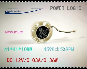 40 * 40 * 10 мм Новый Mute Pl40s12ll 4010 4 см 12 В Видеокарта Питание Корпус ПК круглый вентилятор охлаждения