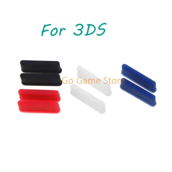 50 пар Верхний верхний ЖК-экран Передний черный клейкий коврик Резиновая крышка для ног для замены игровой консоли 3DS