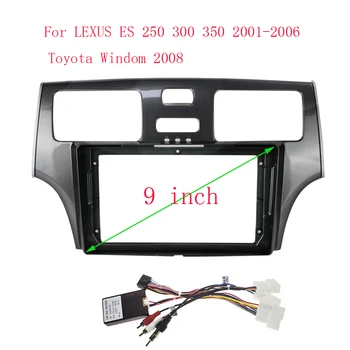 9 дюймов Панель рамы автомобиля для Lexus ES ES300 ES250 ES330 XV3 Toyota Windom Панель Пластиковый комплект приборной панели Установка 2 Din
