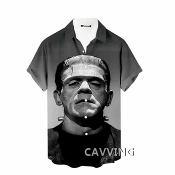 CAVVING 3D-печатные модные повседневные рубашки Frankenstein Мужские / женские свободные дышащие рубашки CT1