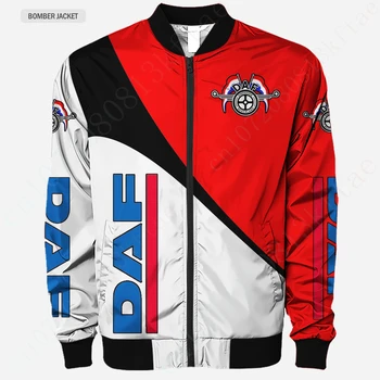 DAF Куртка Толстые пальто Куртка-бомбер Techwear Бейсбольная униформа Высококачественные парки 3D Ветровки Куртки для мужской одежды