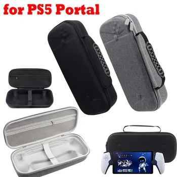 EVA Чехол для переноски Сумка Anti-Drop Hardshell Чехол с сетчатым карманом Противоударный анти-царапин для PS5 Portal для PlayStation Portal
