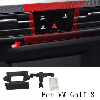 Gravity Держатель для телефона для VW Golf 8 MK8 R GTI GTE 2020-2021 Вентиляционное отверстие Подставка для подставки Авто Стайлинг Аксессуары