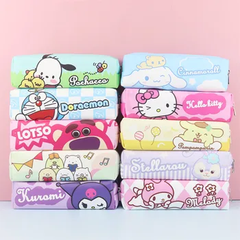 Hello Kitty Kuromi Kawaii Аниме Sanrio Детская сумка для ручек Милая моя мелодия Cinnamoroll Мультфильм Канцелярские принадлежности Пенал Игрушки для детей