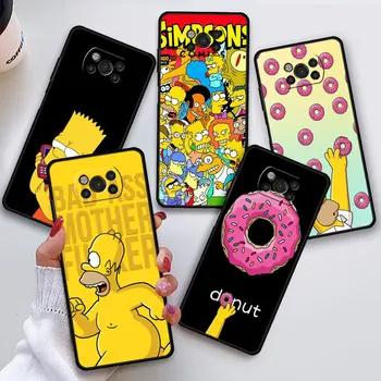 Homer Jay Любимый мягкий чехол для пончика для Xiaomi Mi Poco C40 X5 X4 Pro 5G X3 NFC C55 X4 GT M4 Pro F3 Силиконовый черный чехол для телефона