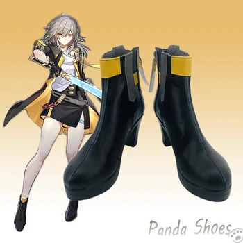 Honkai Star Rail Trailblazer Косплей Обувь Аниме Игра Cos Black Boots Stelle Косплей Костюм Реквизит Обувь для Con Halloween Party
