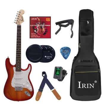 IRIN 39-дюймовая электрогитара 6 струн 22 лада электроакустическая гитара Basswood Body Профессиональная электрогитара Sunset Red