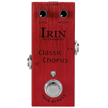 IRIN Гитарный эффектор Хорус Профессиональный одиночный блок Маленький эффектор Матовый красный