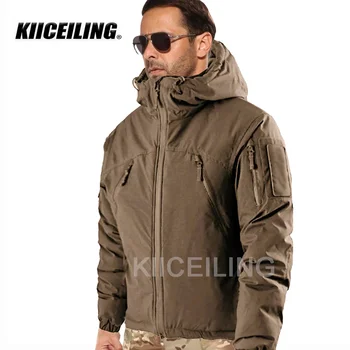 KIICEILING Polar 2.0 Bomber Тактическая куртка для мужчин и женщин Зима Теплая Водонепроницаемая Военная Походная Вниз Парки Пальто Мужская одежда