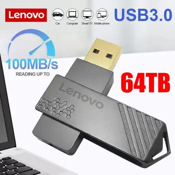 lenovo USB 3.0 флэш-накопитель 64 ТБ USB флэш-накопитель 128 ГБ 2 ТБ высокоскоростная карта памяти водонепроницаемый USB-накопитель для ПК бесплатная доставка