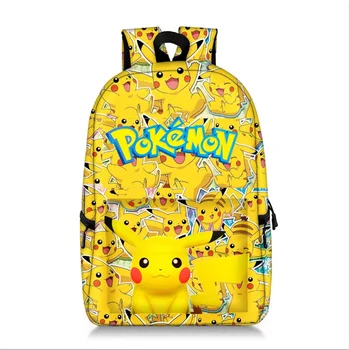 Pokemon GO PokeBall Школьная сумка Рюкзаки Пикачу Иви Повседневная холщовая сумка Карманный рюкзак для студентов Monster Подарок на День детей
