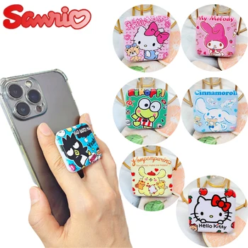 Sanrio Hello Kitty Держатель для колец на палец, Аниме Девушка, Держатель для мобильного телефона, Мультяшная складная подставка для телефона для Samsung IPhone с зеркалом