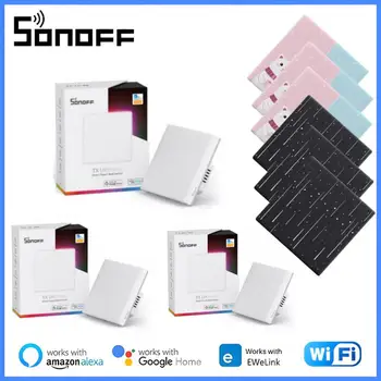 SONOFF TX Ultimate Smart Wall Switch Переключатель Full Touch T5 Светодиодный мультисенсорный переключатель Поддержка Alexa Google Home EWeLink