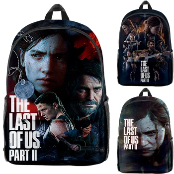 The Last of Us Part 2 Рюкзаки для мальчика и девочки Школьные сумки Холщ Студенты Рюкзак Косплей Дорожные сумки Оксфорд Повседневная школьная сумка
