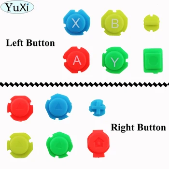 YuXi DIY ABXY D-Pad Кнопки Замена цветных кнопок для переключателя Nintention NS для левого и правого контроллера Joycon