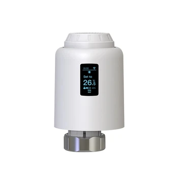 Zigbee 3.0 Tuya TRV Умный термостатический радиаторный клапан WIFI Программируемый регулятор температуры для Alexa Google Home Простой в использовании