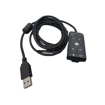 Адаптер USB на 3,5 мм, внешняя стереофоническая звуковая карта USB для гарнитуры Cloud2 7.1