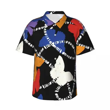 бабочка 3d печать гавайская рубашка мужская одежда свободная дышащая мужская рубашка лето мужская рубашка мужская одежда с коротким рукавом