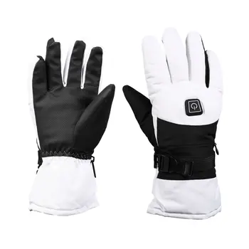 Водонепроницаемые зимние теплые перчатки с сенсорным экраном Велосипедные перчатки Лыжные ветрозащитные велосипедные перчатки с подогревом