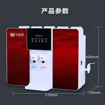 Водоочиститель бытовой прямой питьевой интегрированной машины обратного осмоса Кухонная настенная горячая и холодная вода 220 В