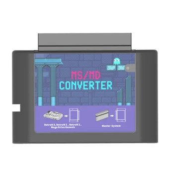Для Megedrive Game Burner Card MS To MD Game Card Converter Игровая видеокассета для Genesis Hyperdrive для Master System