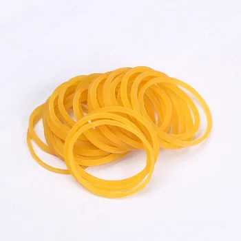 Желтый 38 мм Высококачественные офисные резиновые кольца Резиновые ленты Прочные эластичные канцелярские товары Школьные канцелярские товары