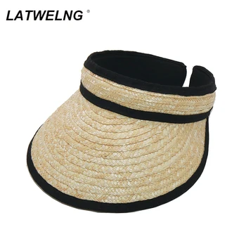 Женская пляжная кепка для волос Регулируемая пустая верхняя шляпа от солнца для женщин Кепки с козырьком для отпуска Оптовая прямая поставка