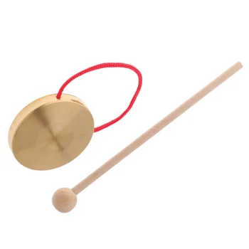 Китайский ручной гонг Китайский гонг с молотком и барабанной палочкой для традиционных тарелок Оперный инструмент