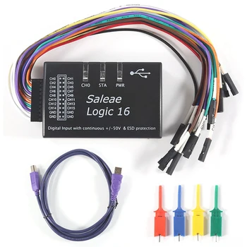 Логический логический USB-анализатор Анализатор каналов для официальной версии Частота дискретизации 100M 16 каналов Инструменты