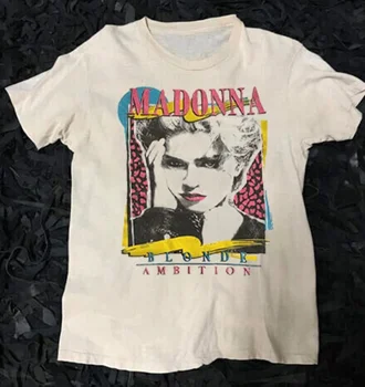 Мадонна Блондинка Амбиции Футболка унисекс Vtg 90-х Мадонна