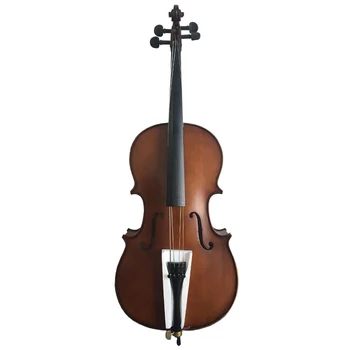 матовая виолончель aiersi ручной работы красно-коричневого цвета, включая сумку и деревянный смычок
