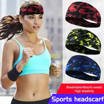 Мужчины Женщины Спортивная повязка на голову Повязка для волос Йога Резинки для волос Бег Антипотные ленты Спортивная безопасность
