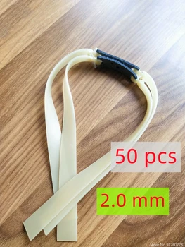 Оптом 50 шт. 2,0 мм плоская резиновая лента для стрельбы рогатки резиновая лента для рогатки катапульта