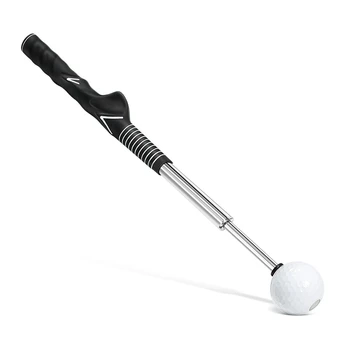 Помощь для тренировки свинга для гольфа Металлический тренажер для свинга для гольфа Тренажер для свинга для гольфа для гибкости, темпа и силы Палка для разминки для гольфа