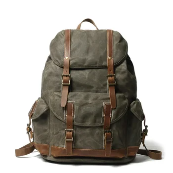 Ретро крутой рюкзак для путешествий на открытом воздухе большой емкости рюкзак простая мужская новая магнитная пряжка Пеший туризм кемпинг