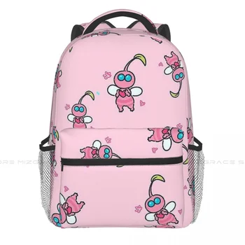 Розовые Студенты Школьные Сумки Pikmin Красочная Game Boy Girl Мода Подростки Книги Рюкзак Мягкий рюкзак Унисекс