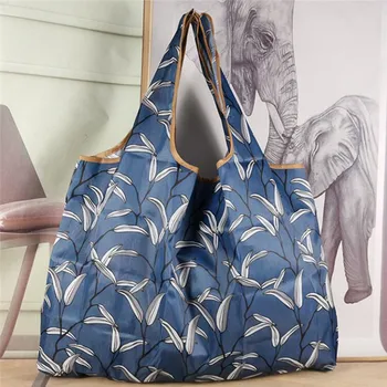 Складная сумка для покупок Экологичная многоразовая портативная сумка через плечо для путешествий Продуктовые модные карманные сумки