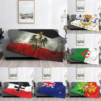 Флаг Германской империи Одеяло Германии Мягкое флисовое осеннее теплое фланелевое одеяло для дивана дома кровать одеяло