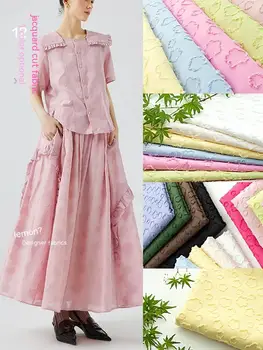 жаккард ткань платье ханьфу дизайнер оптом ткань одежда швейная ткань метрами чистый полиэфирный материал