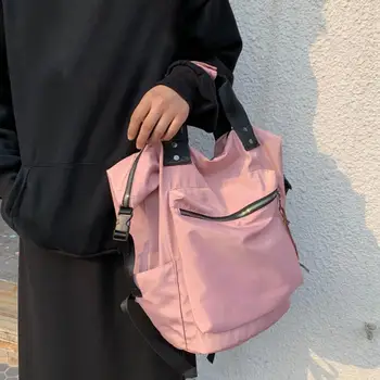 Портативный рюкзак Водонепроницаемая школьная сумка высокой емкости с портативной ручкой Застежка-молния Рюкзак с большой нагрузкой для унисекс