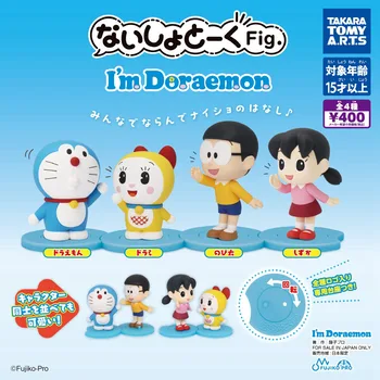 Японский Bandai Подлинная масштабная модель Gacha Doraemon Whisper Украшение Nobita Nobi Minamoto Shizuka Dorami Фигурки Игрушки